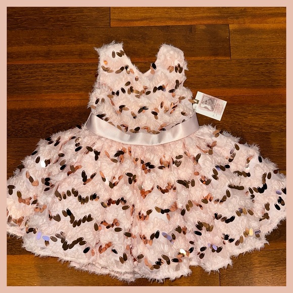 Toddler Formal Sequin Baby Dress - Picture 1 of 6